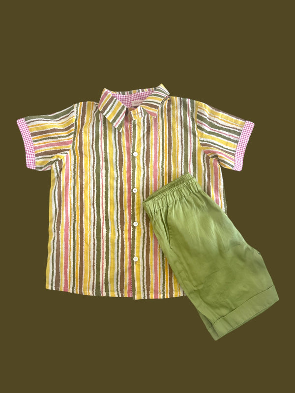 Buy designer wear shirt and short pant for baby boy